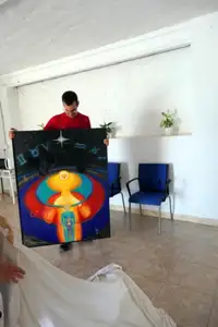 Unpacking the last existing big painting of the "Early Paintings", "Levels of the Logos" from 1990