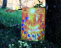 A painting in the garden, 14 April 2013