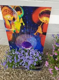 Painting in the garden of a Belgian friend, 2020