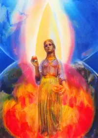 Virgo - Ydun giving the Apples of Immortality