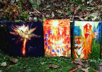 The first test prints in the garden, November 2012