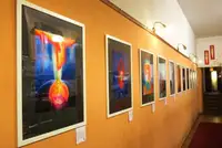 Preparation of the Exposition at the Café Bilderbuch, Berlin, Germany