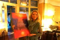Preparation of the Exposition at the Café Bilderbuch, Berlin, Germany