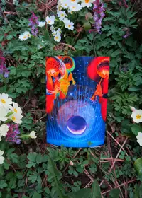 Photo of a painting in the garden, 15 March 2014