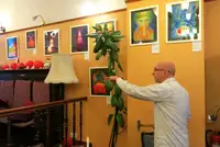 Preparation of the Exposition at the Café Bilderbuch, Berlin, Germany