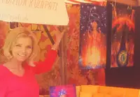 Paintings at a Yoga Festival in Berlin