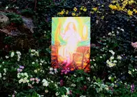 A painting in the garden, 14 April 2013