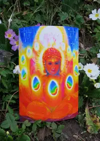 Photo of a painting in the garden, 15 March 2014