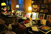 Preparation of the Exposition at the Café Bilderbuch, Berlin, Germany